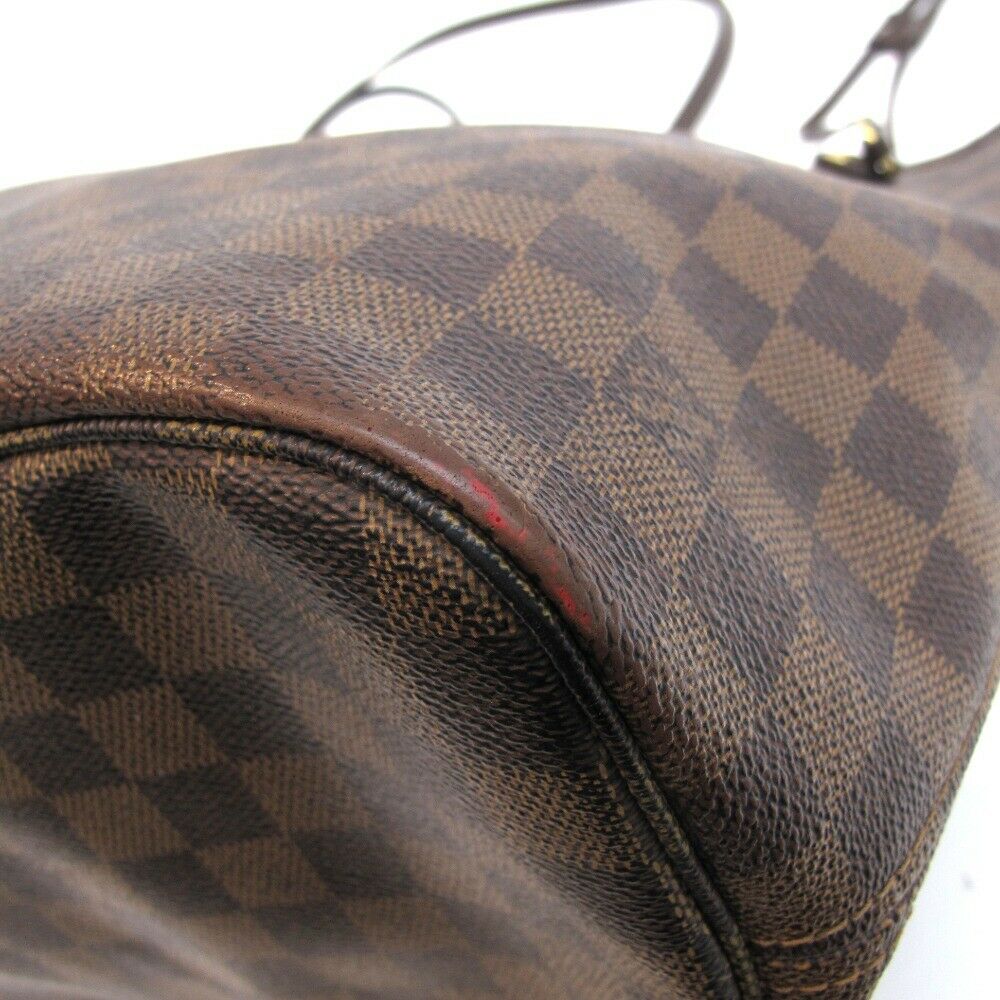 LOUIS VUITTON LV N51105 Damier Ebene Neverfull MM Tote Bag
