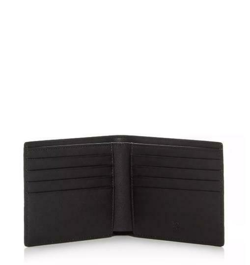 MCM Black Small Flap Bifold Canvas Claus Bi-fold Wallet