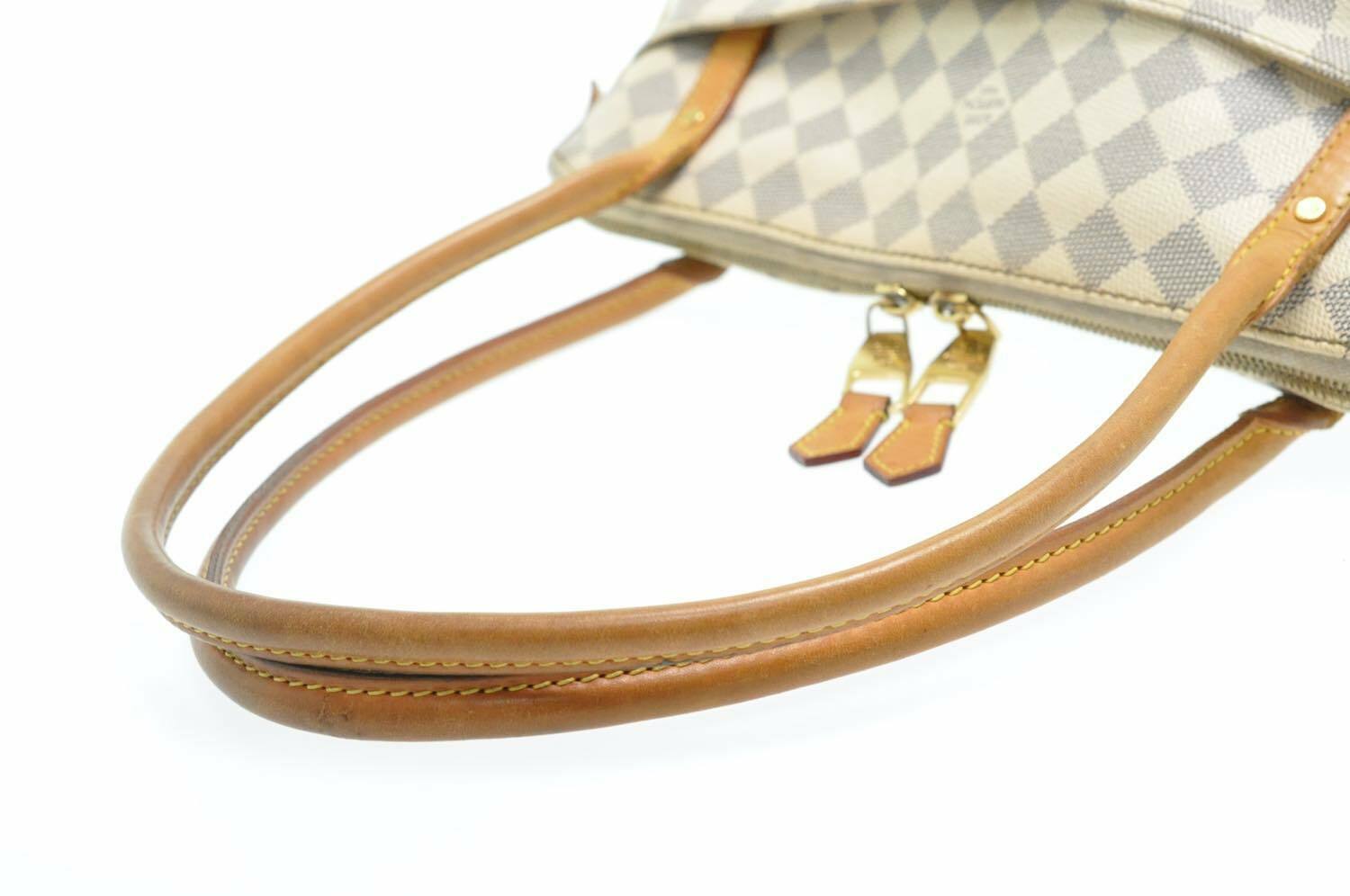 LOUIS VUITTON Damier Azur Figheri PM Tote Bag Shoulder Bag N41176