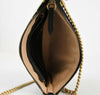 Gucci Marmont GG Ghost Black Leather Quilted Chain Crossbody Bag