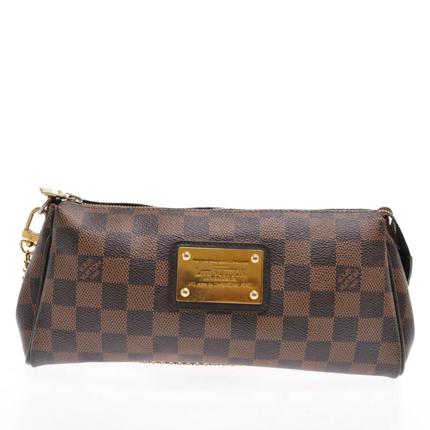 LOUIS VUITTON Damier Ebene Eva Accessories Pouch N55213 LV