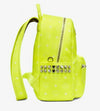 MCM Small 32 Neon Yellow Visetos Stark Studded Backpack