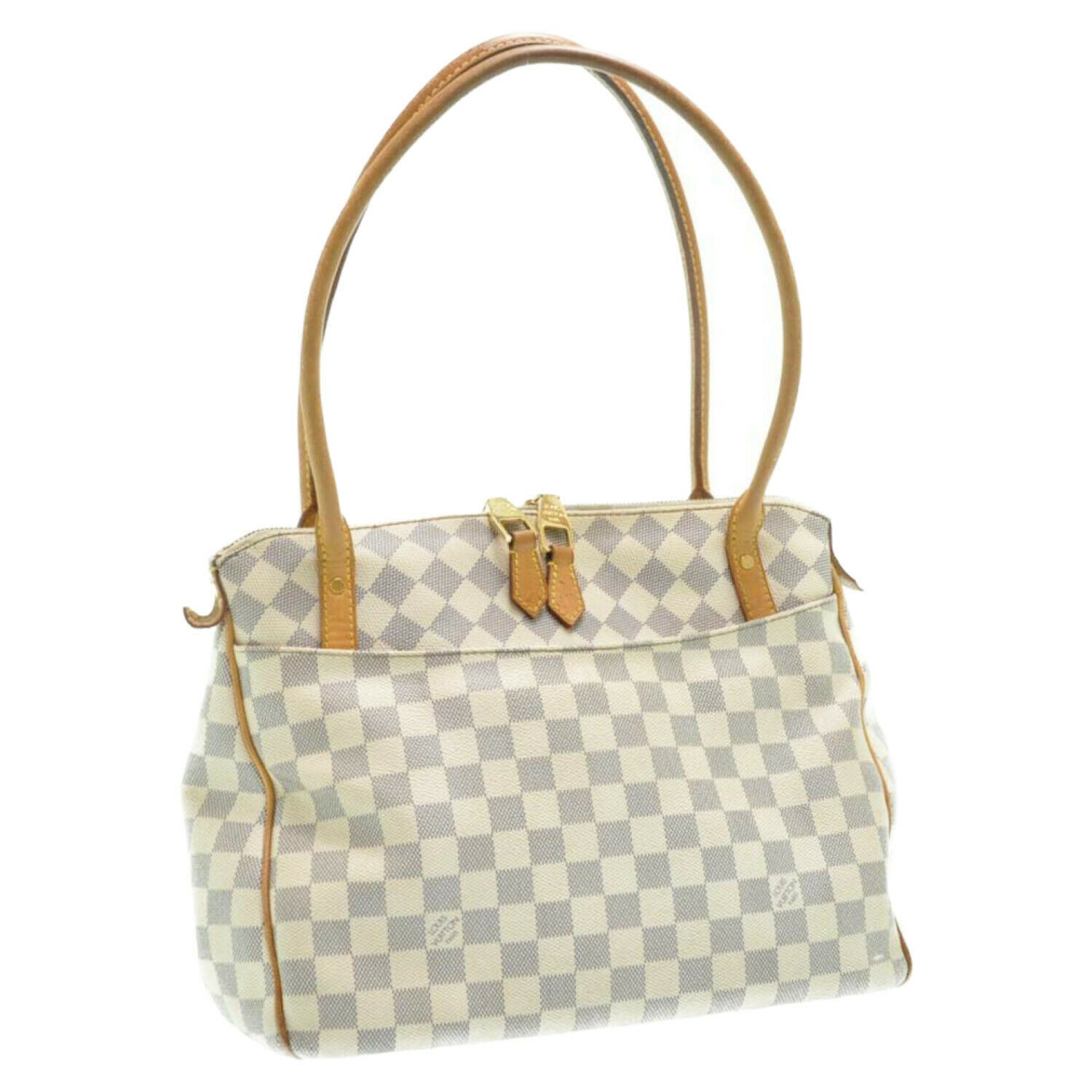 LOUIS VUITTON Damier Azur Figheri PM Tote Bag Shoulder Bag N41176