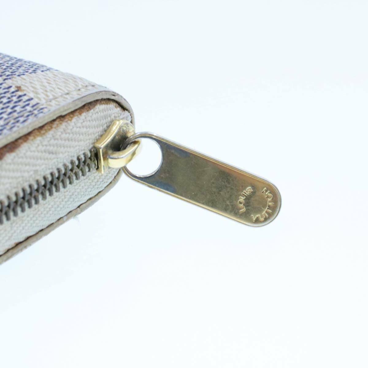 LOUIS VUITTON Damier Azur Zippy Coin Purse N63069