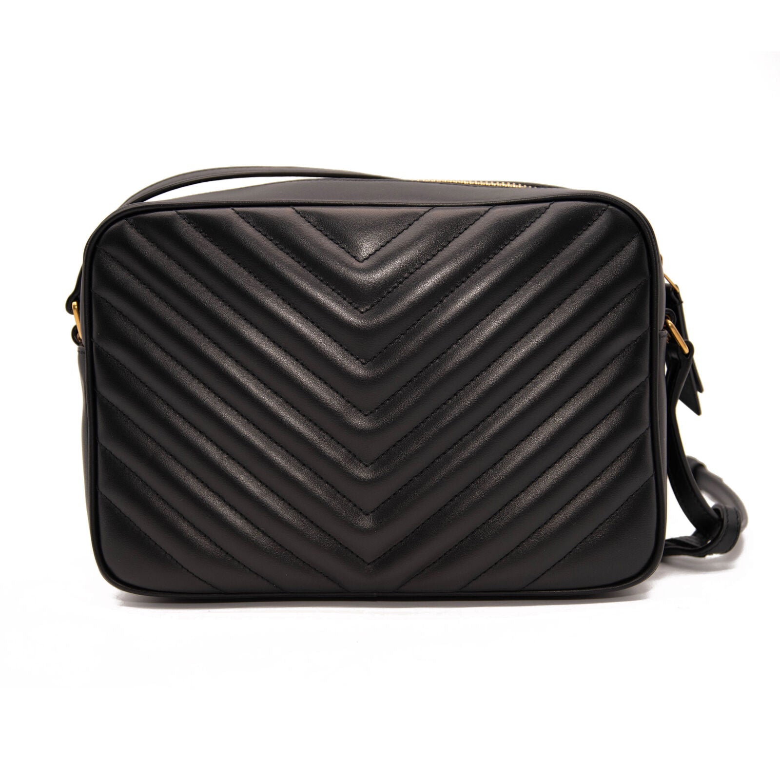 Saint Laurent Lou Camera Bag in Quilted Leather - Black - Women