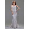 NEW Cocomelody Linda Mermaid Court Train Sequined Lace Wedding Dress Sz 14