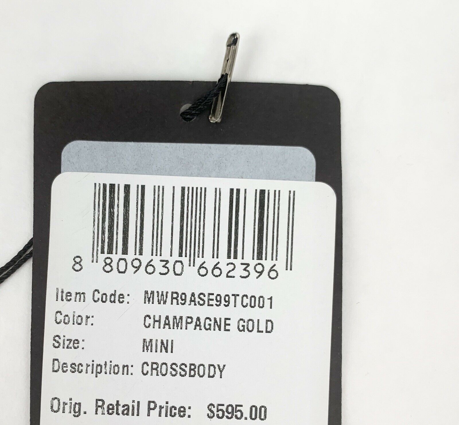 MCM Essential Rose Gold Visetos Mini Crossbody Chain Bag