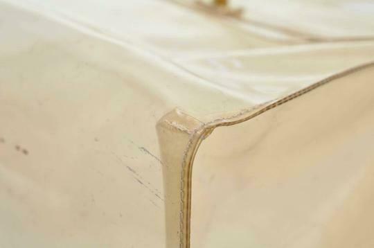 Hermès Kelly L Souvenir De L'exposition Transparent White Vinyl Satchel