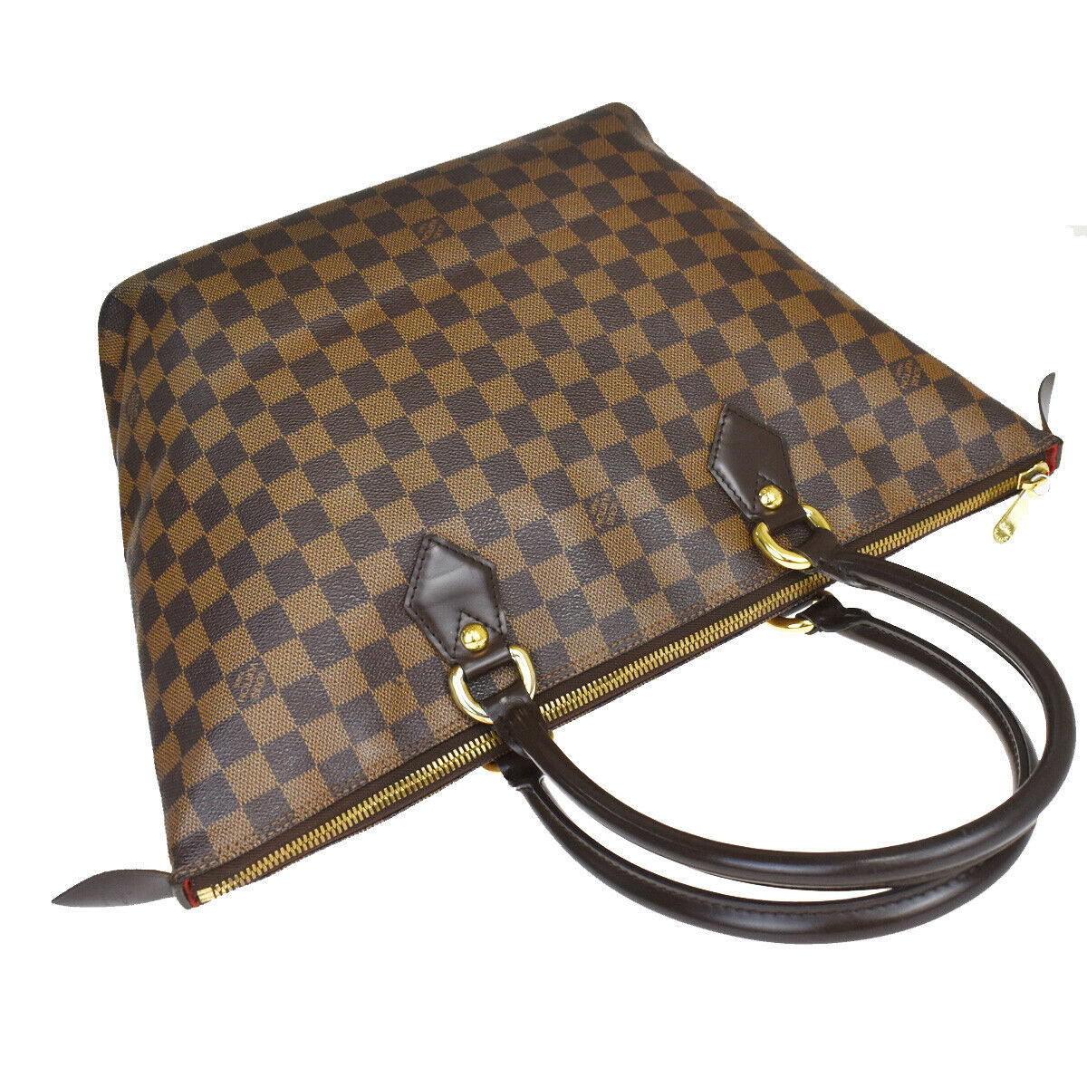 LOUIS VUITTON Saleya MM Shoulder Bag Damier Ebene N51182