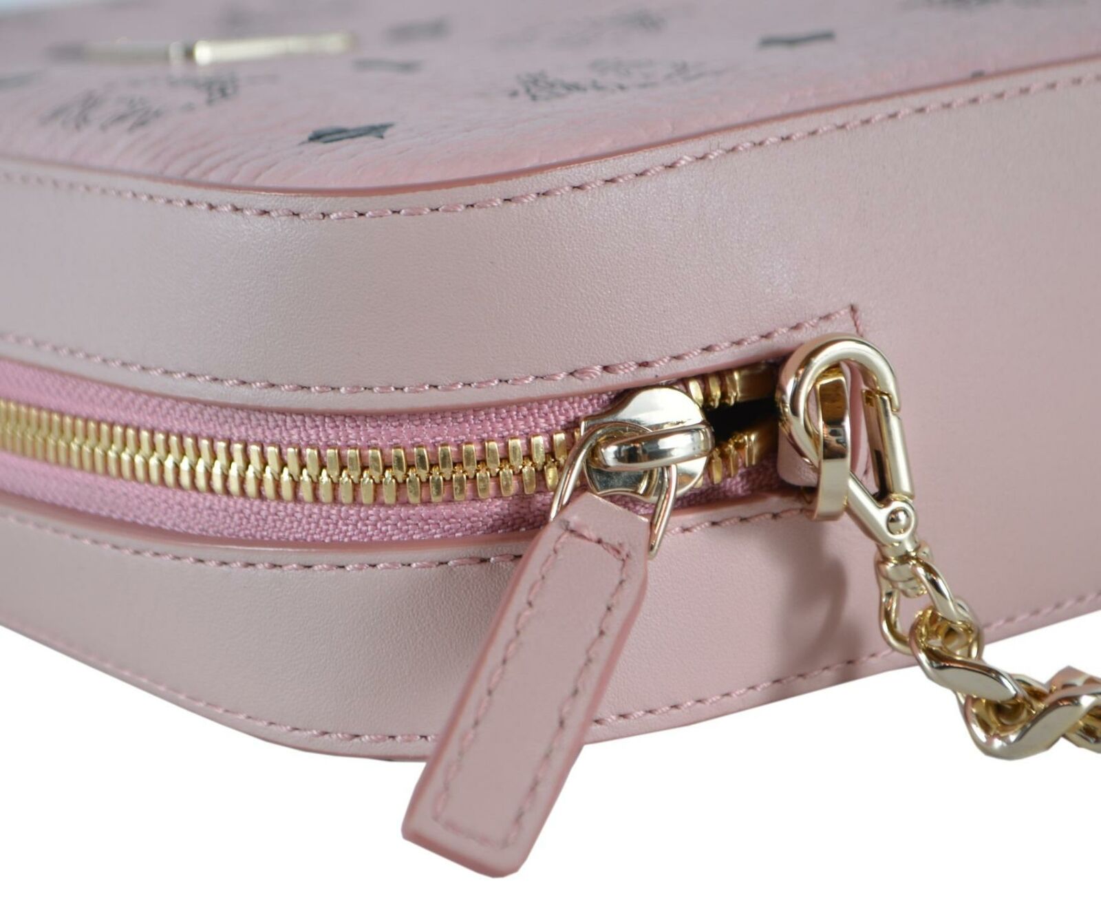 MCM Camera Bag Crossbody Visetos Powder Pink in Coated Canvas with  Gold-tone - US