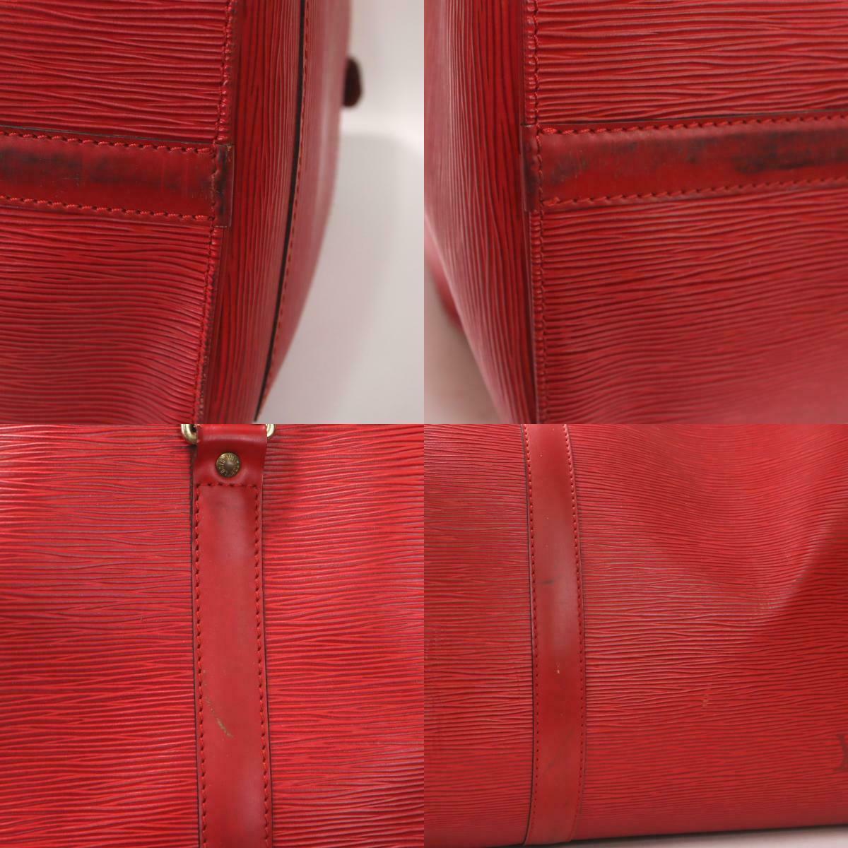 LOUIS VUITTON Epi Keepall 45 Castilian Red