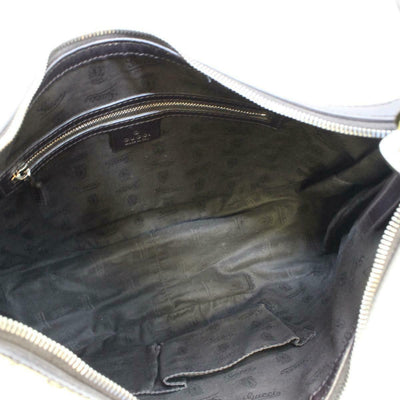 GUCCI One shoulder bag 232962 Leather GG canvas Beige Brown Dark brown