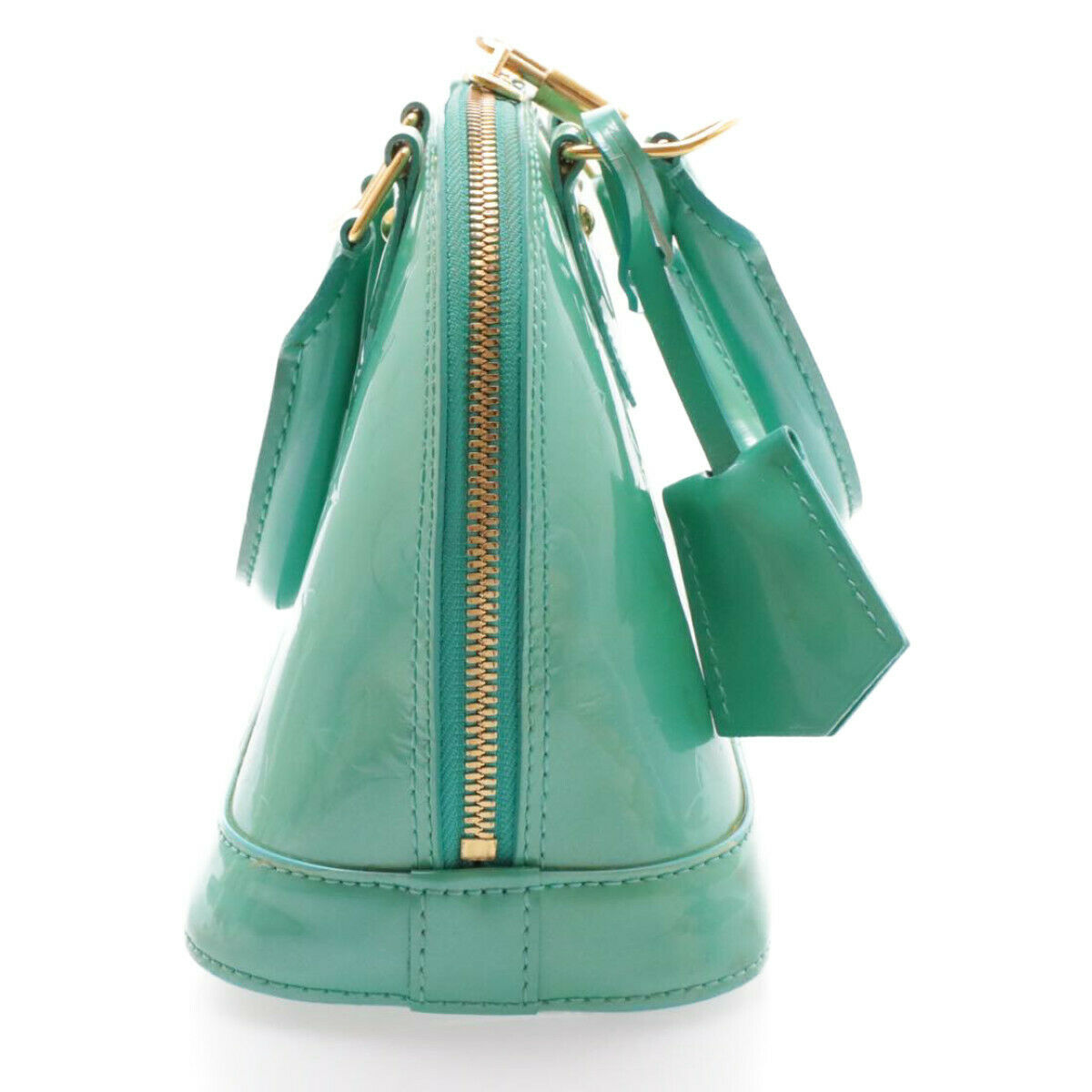 LOUIS VUITTON Monogram Vernis Alma BB 2way Hand Bag Bluelagon M91593