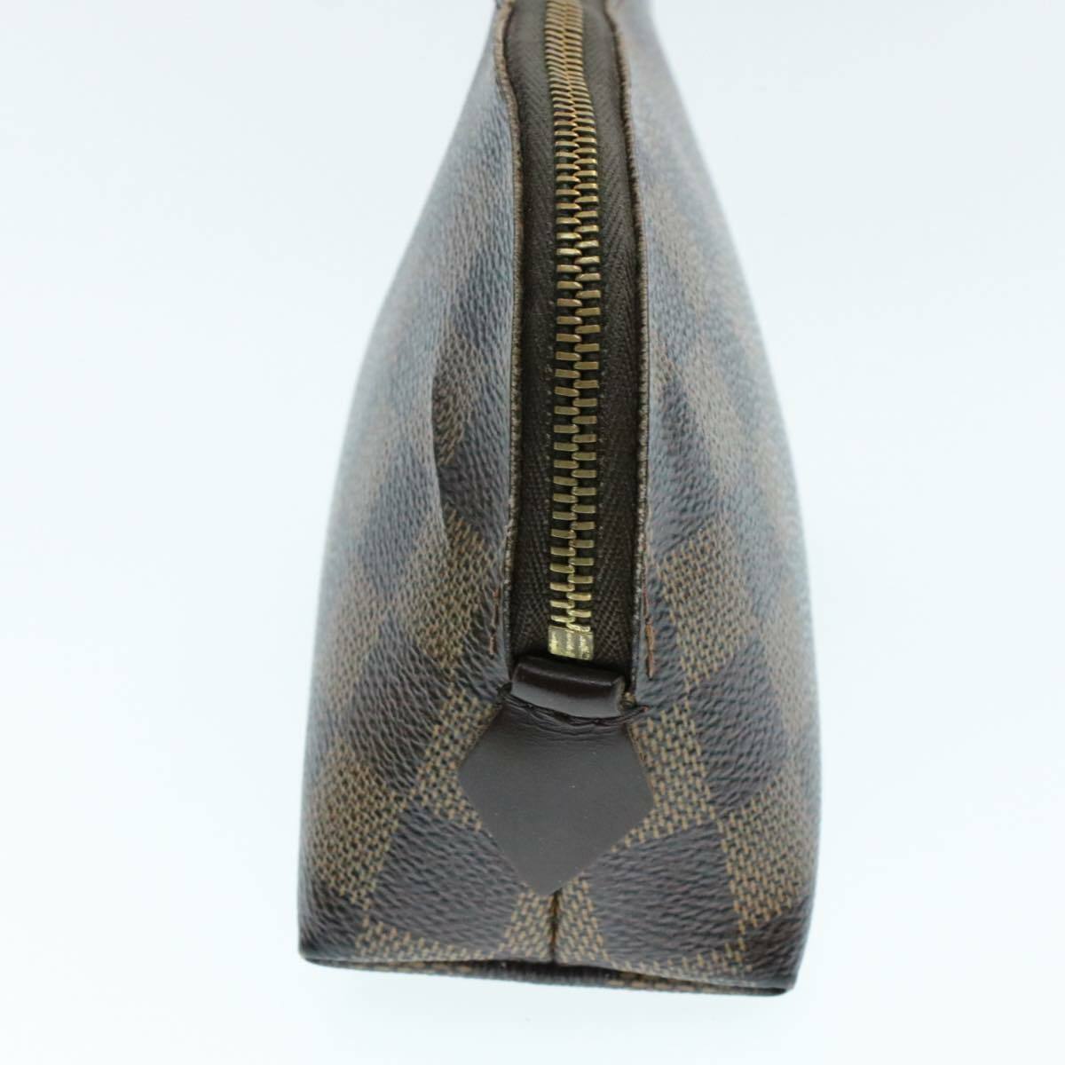 LOUIS VUITTON Damier Ebene Pochette Cosmetic PM Pouch N47516