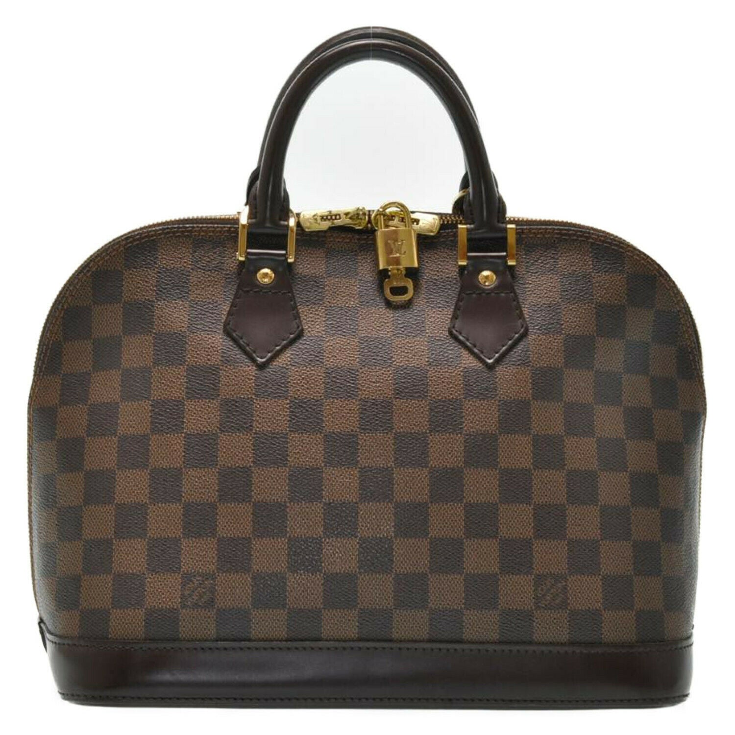 LOUIS VUITTON Damier Ebene Alma Hand Bag N51131