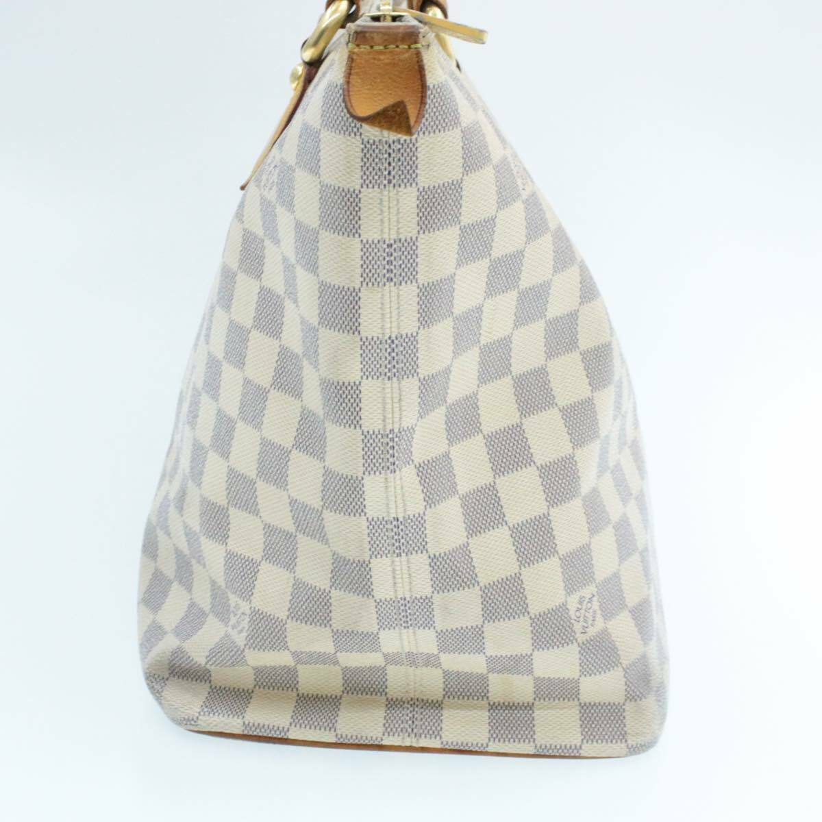 LOUIS VUITTON Damier Azur Saleya MM Shoulder Tote Bag N51185