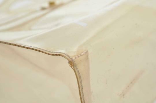 Hermès Kelly L Souvenir De L'exposition Transparent White Vinyl Satchel