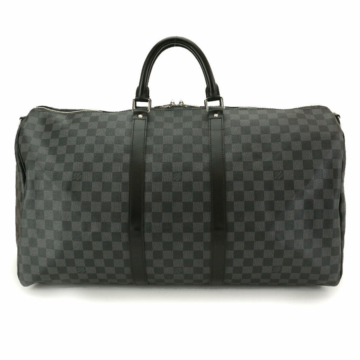 LOUIS VUITTON Damier Graphite Keepall Bandouliere 55 Duffel Bag N41413