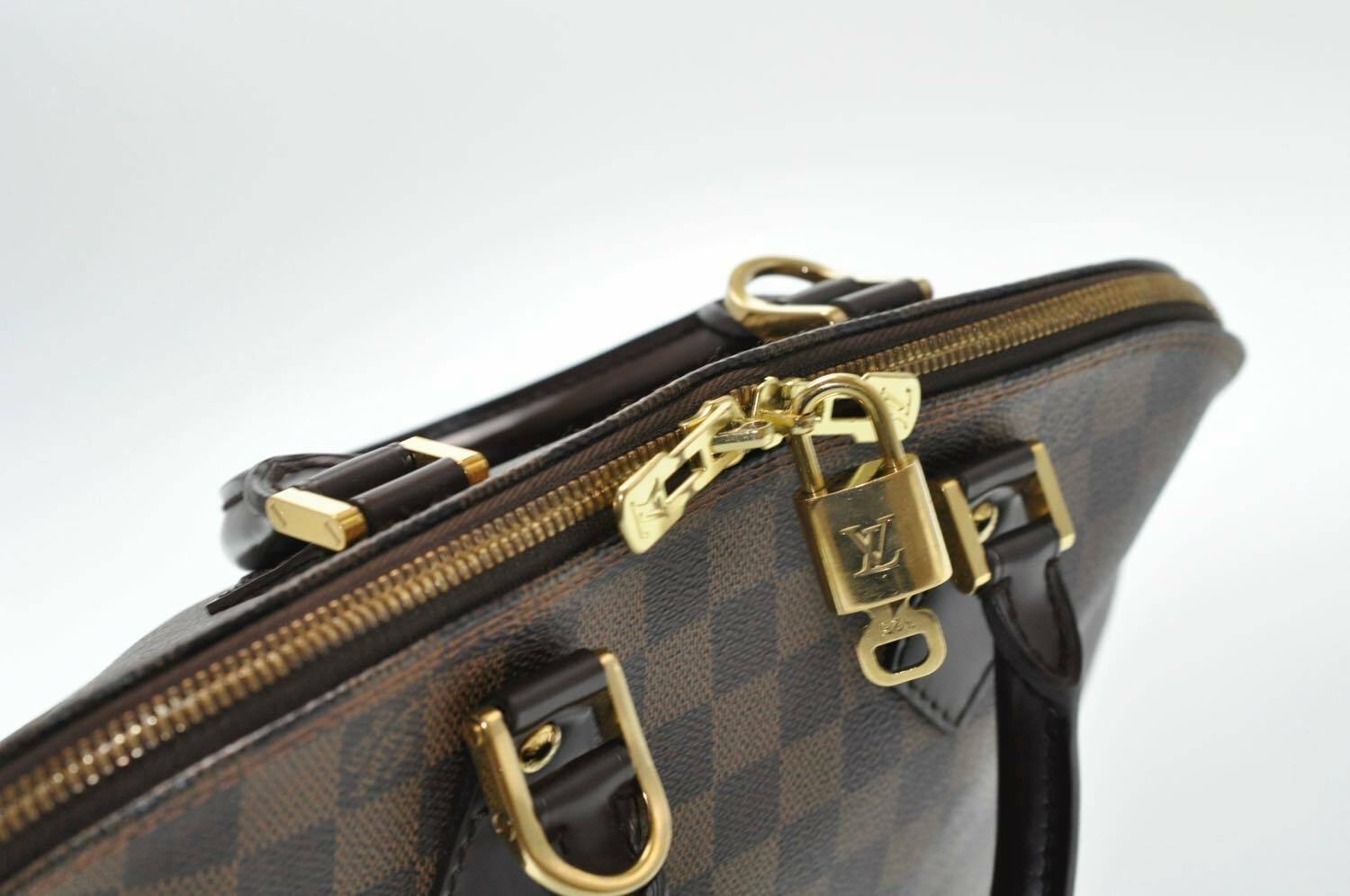 LOUIS VUITTON Damier Ebene Alma Hand Bag N51131