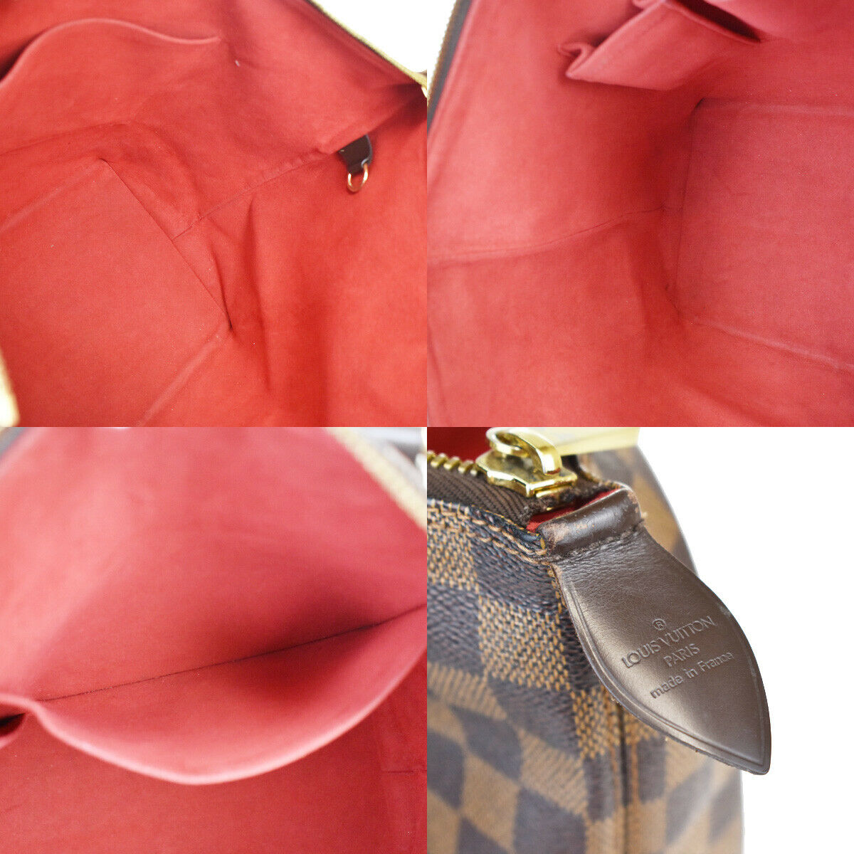 LOUIS VUITTON Saleya MM Shoulder Bag Damier Ebene N51182