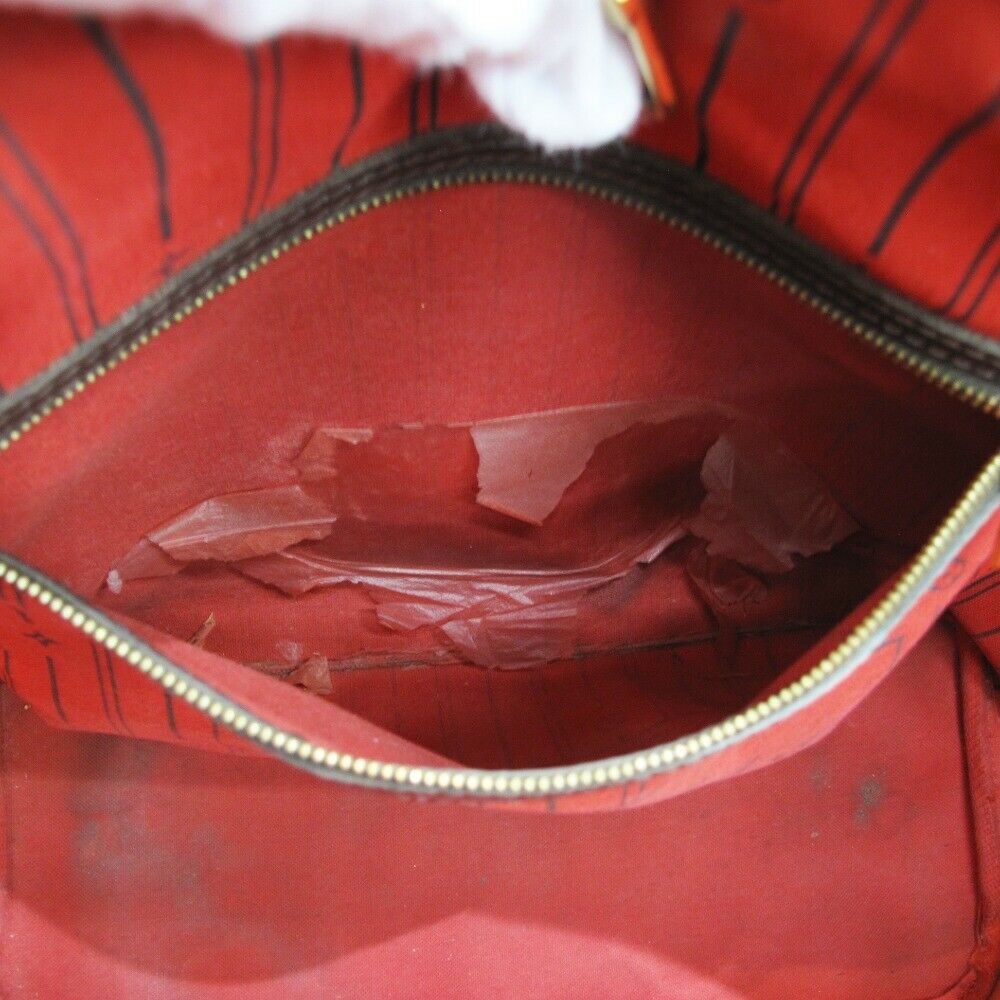 LOUIS VUITTON LV N51105 Damier Ebene Neverfull MM Tote Bag