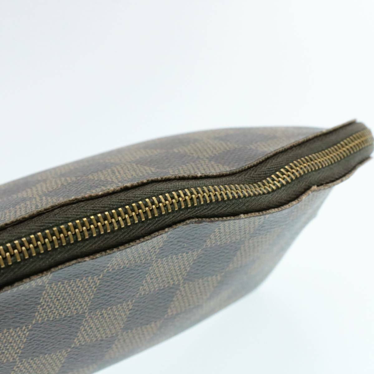 LOUIS VUITTON Damier Ebene Pochette Cosmetic PM Pouch N47516
