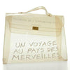 Hermès Kelly L Souvenir De L'exposition Transparent White Vinyl Satchel