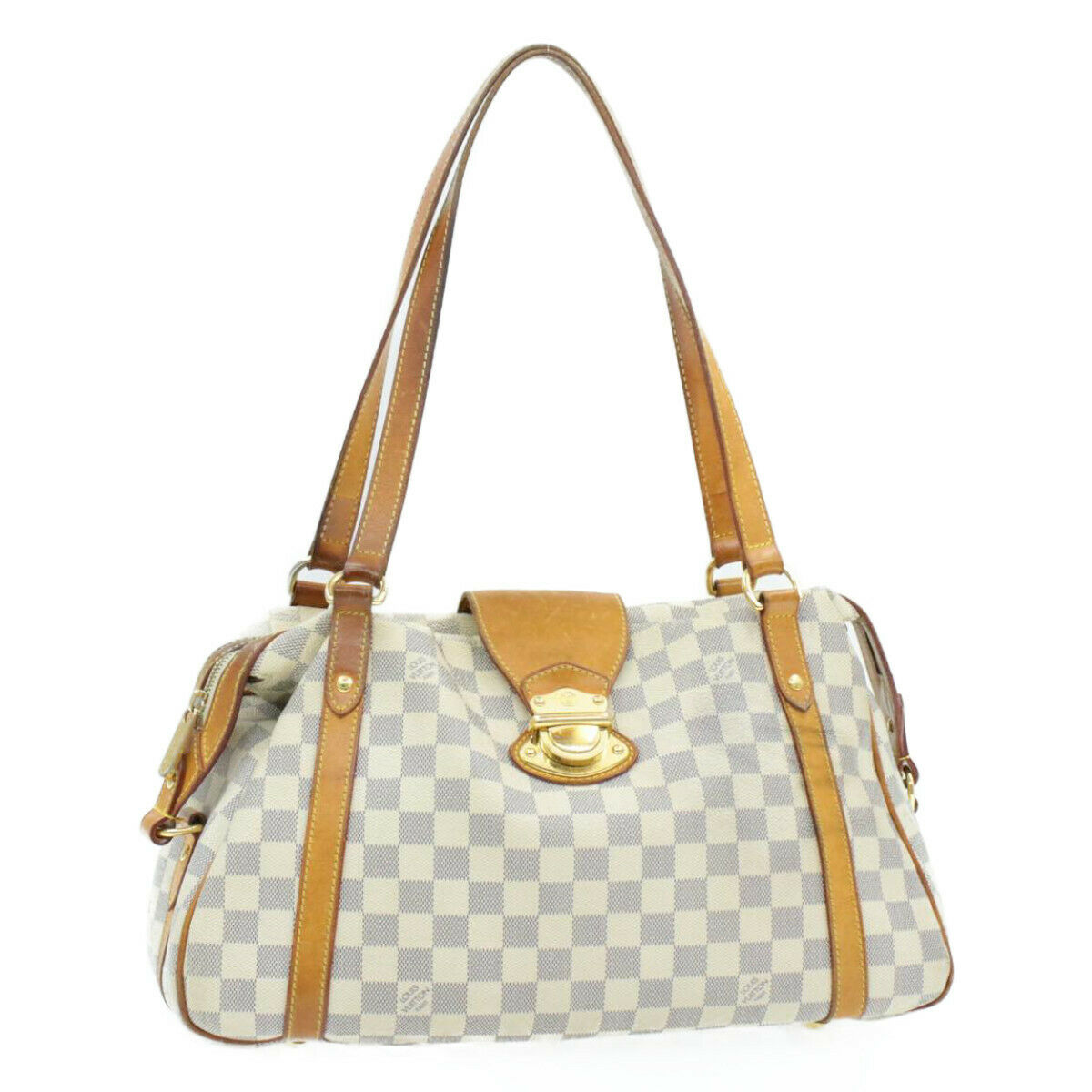 LOUIS VUITTON Damier Azur Stresa PM Hand Bag N42220