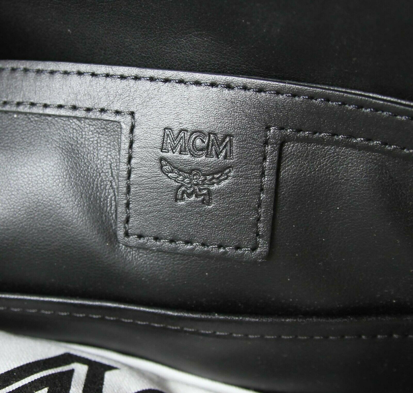 MCM Beige Coated Canvas Medium Studded Backpack