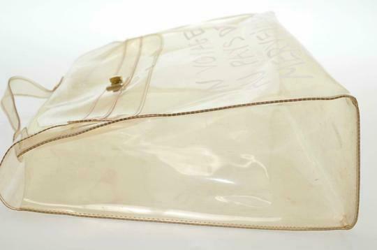 Hermès Kelly L Souvenir De L'exposition Transparent White Vinyl Satchel