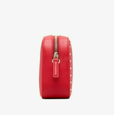 MCM Red Chanswell Camera Crossbody Bag Park Avenue Leather