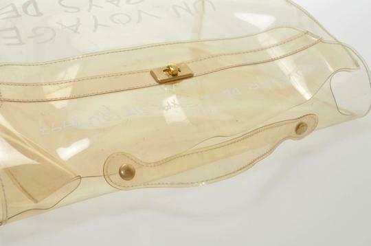 Hermès Kelly L Souvenir De L'exposition Transparent White Vinyl Satchel
