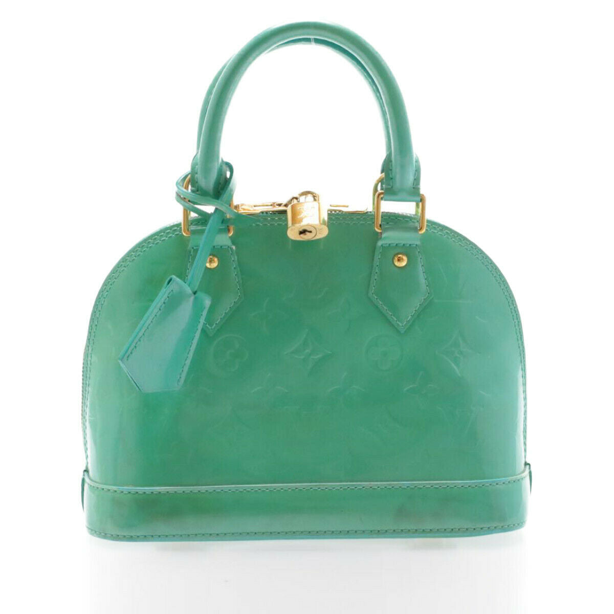 LOUIS VUITTON Monogram Vernis Alma BB 2way Hand Bag Bluelagon M91593