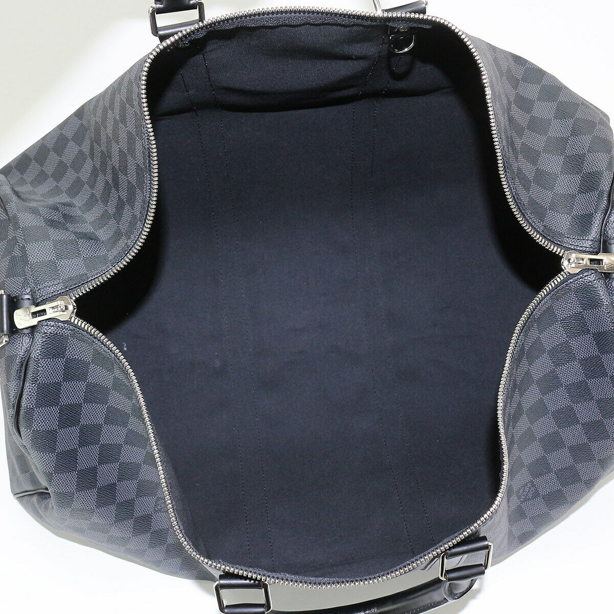 LOUIS VUITTON Damier Graphite Keepall Bandouliere 55 Duffel Bag N41413