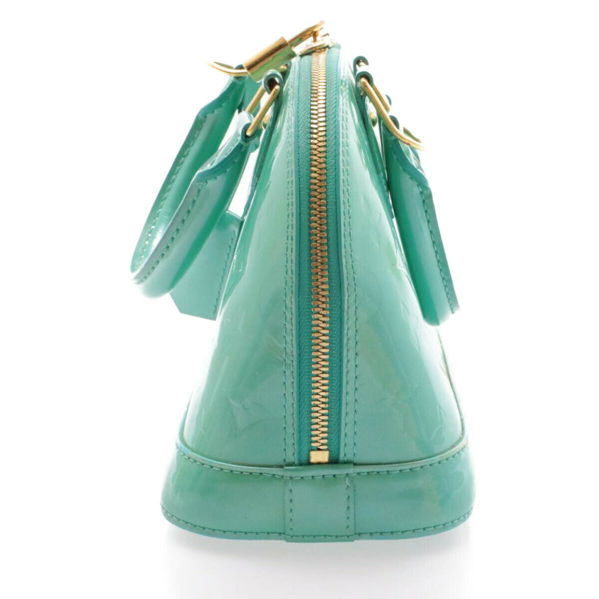 LOUIS VUITTON Monogram Vernis Alma BB 2way Hand Bag Bluelagon M91593