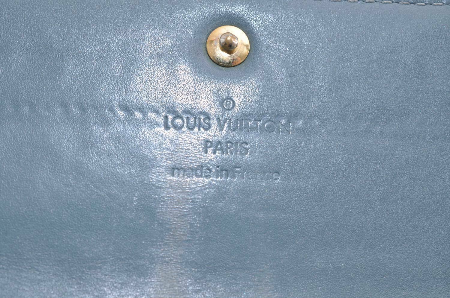 LOUIS VUITTON Vernis Portefeuille Sarah Wallet Givre M91564