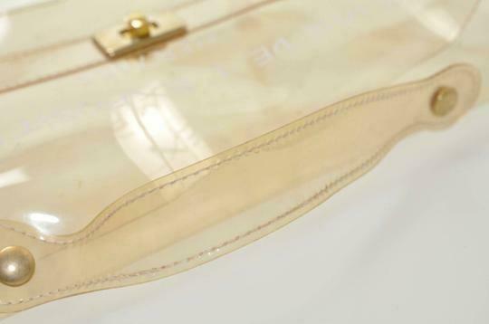 Hermès Kelly L Souvenir De L'exposition Transparent White Vinyl Satchel