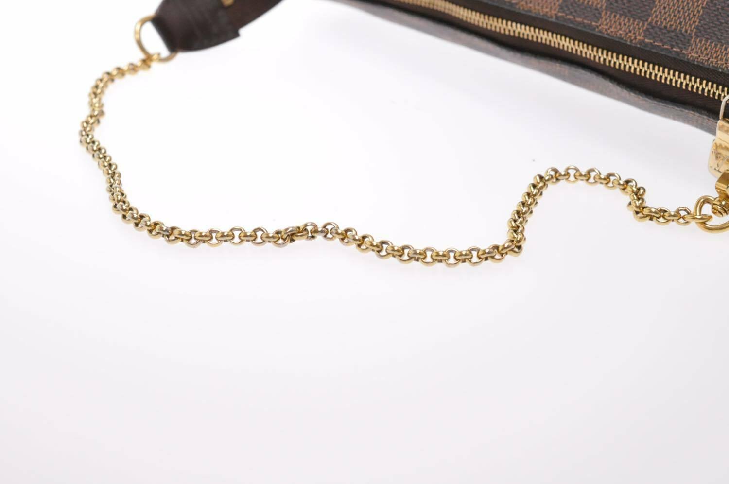 LOUIS VUITTON Damier Ebene Eva Accessories Pouch N55213 LV