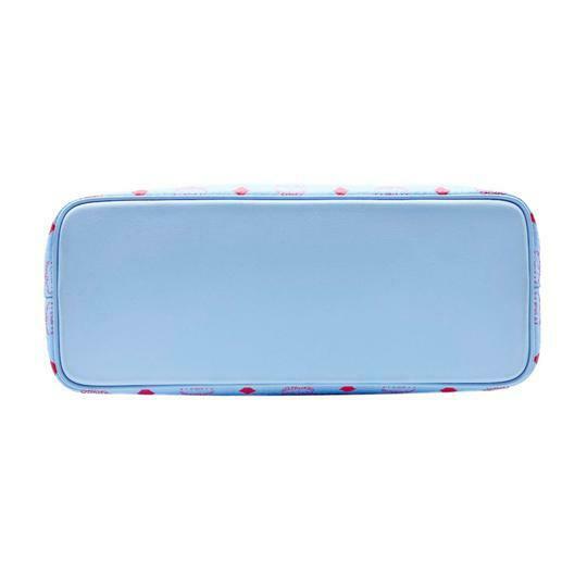 MCM Medium Anya Shopper Pastel Blue Leather Tote