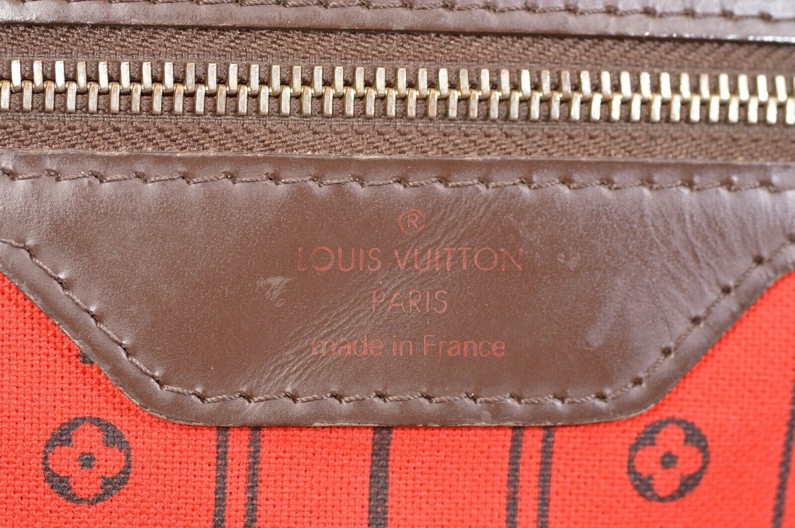 Louis Vuitton Damier Ebene Neverfull GM Tote Bag N51106