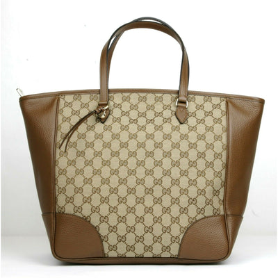 Gucci Pre-owned logo-charm GG Canvas Tote Bag - Brown