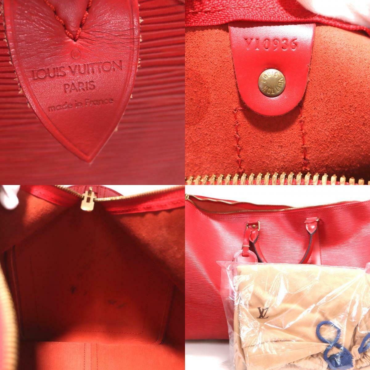 LOUIS VUITTON Epi Keepall 45 Castilian Red