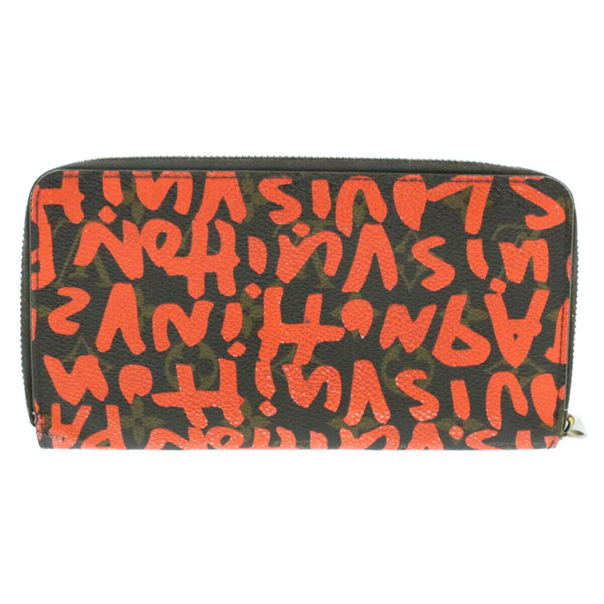 LOUIS VUITTON Monogram Graffiti Zippy Wallet Orange M93711