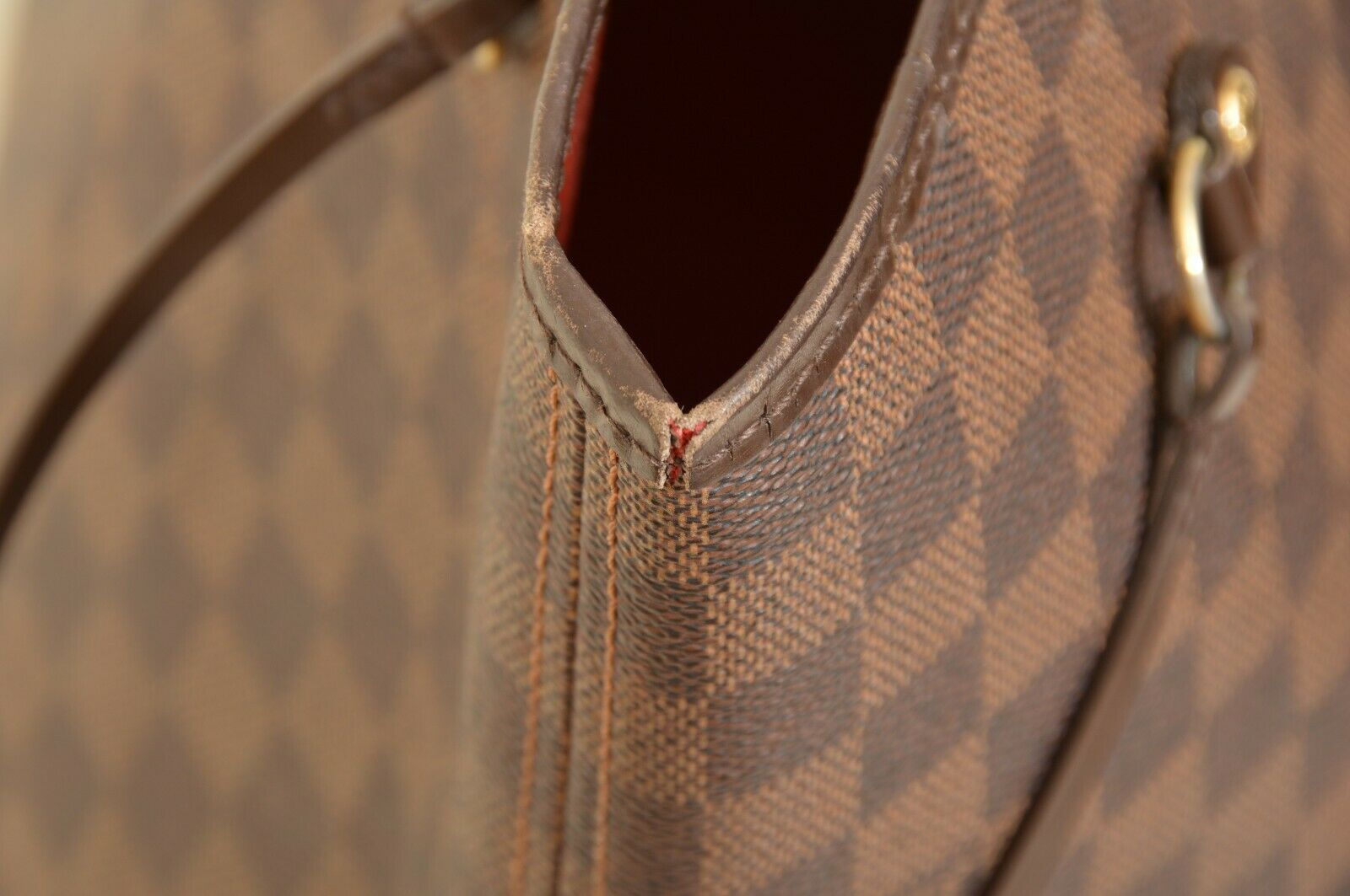 Louis Vuitton Damier Ebene Neverfull GM Tote Bag N51106