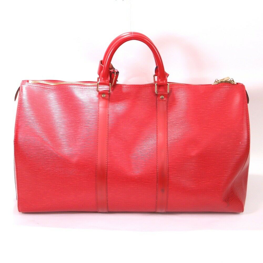 LOUIS VUITTON Epi Keepall 45 Castilian Red