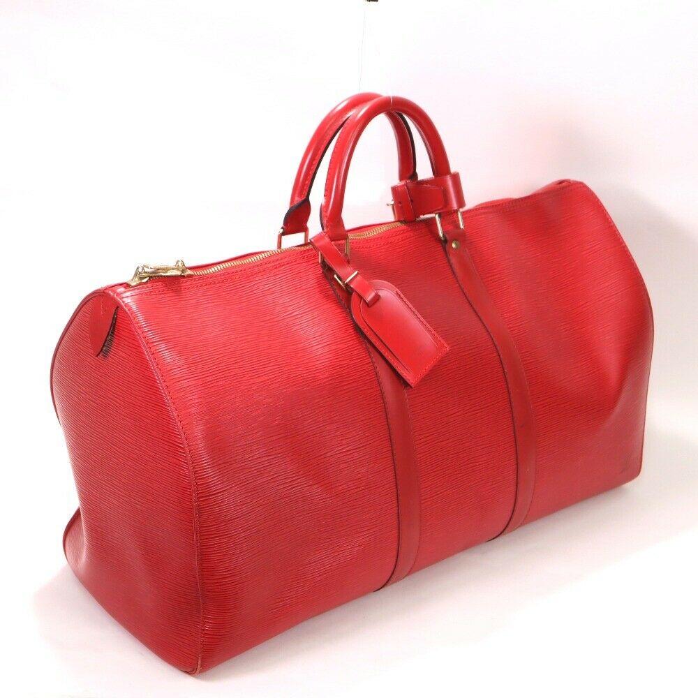 LOUIS VUITTON Epi Keepall 45 Castilian Red
