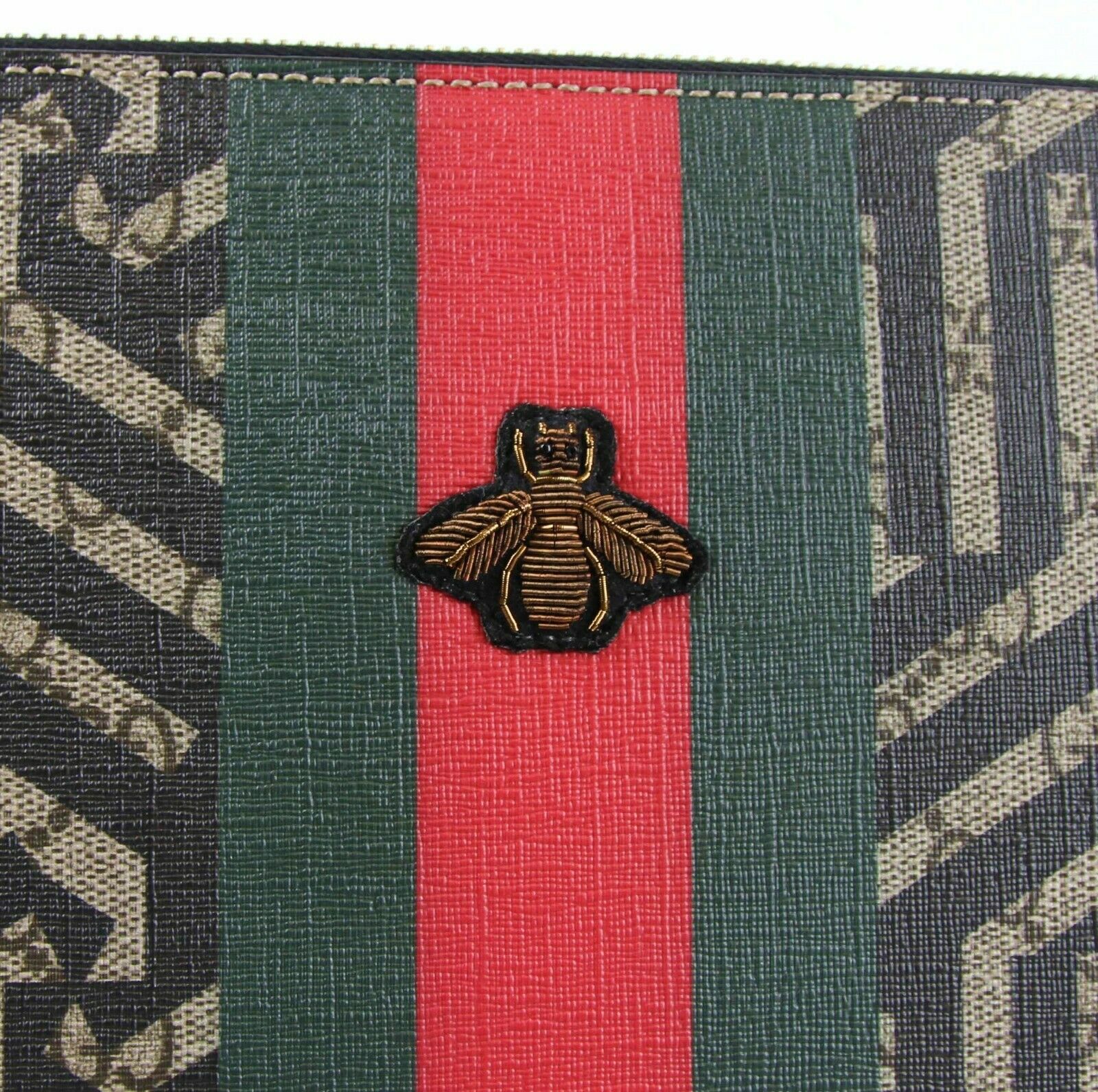 Gucci Caleido Bee Web Beige/ebony GG Supreme Canvas Messenger Bag