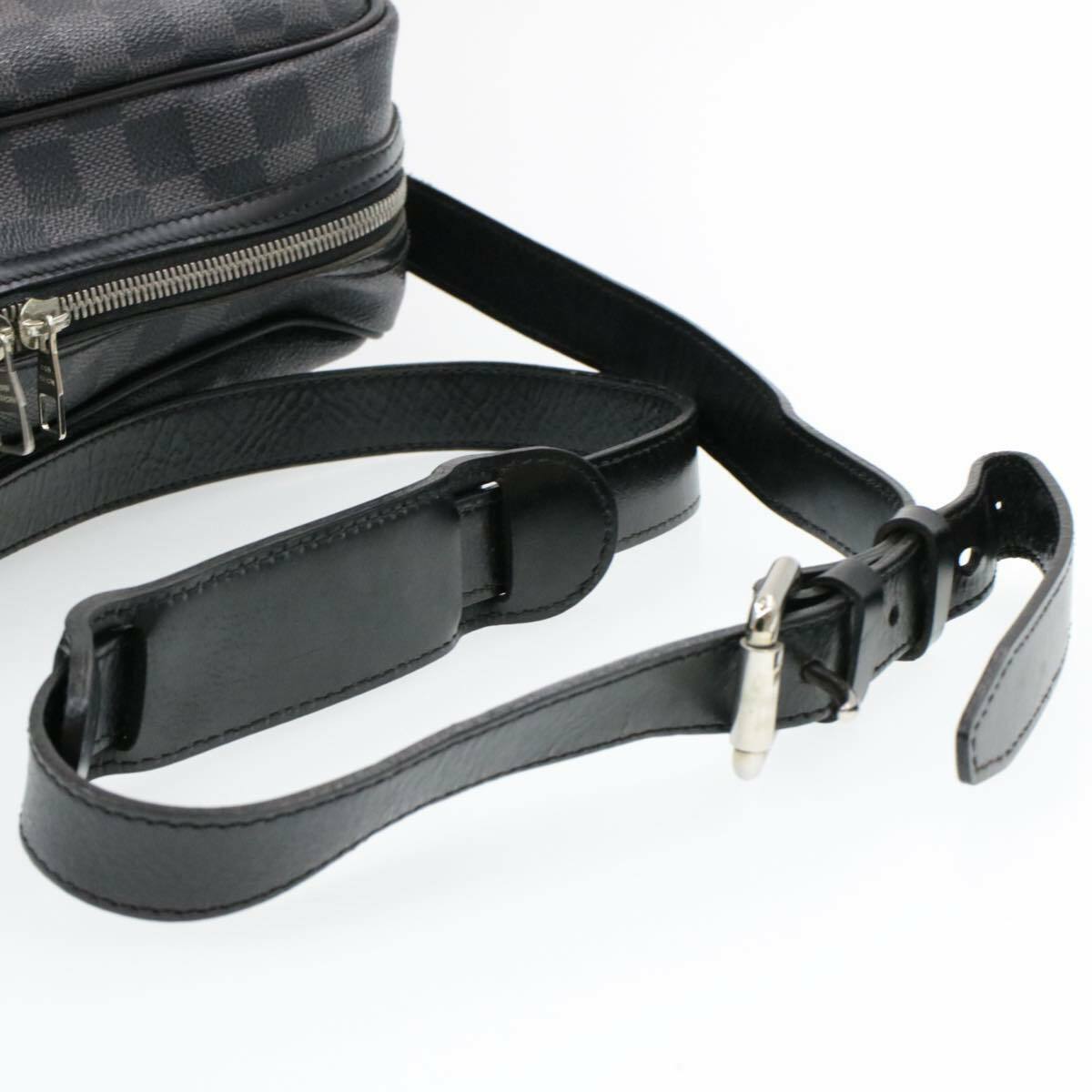 LOUIS VUITTON Damier Graphite Io Shoulder Bag N45252