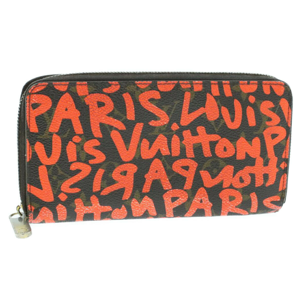 LOUIS VUITTON Monogram Graffiti Zippy Wallet Orange M93711