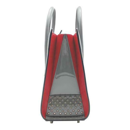 Christian Louboutin Medium Paloma Suede Grey Leather Tote